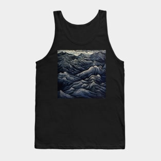 Mountains Painting dark Tank Top